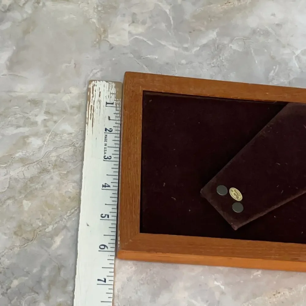 Vintage Wooden Frame Table Top Wall Oak Wood 5 x 7 inch Modern MCM